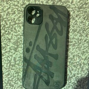 Apple Black Graphic Phone Case